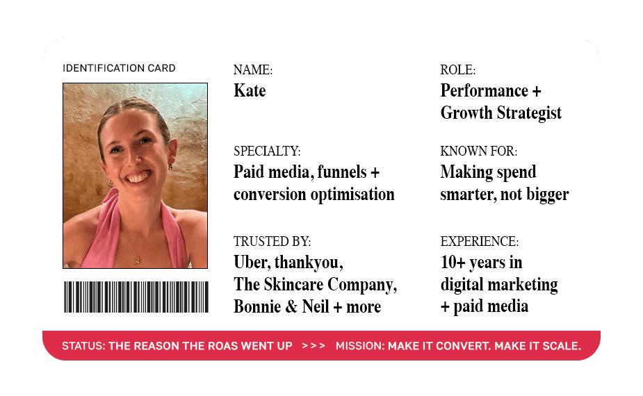 Kate - Performance & Growth Strategist